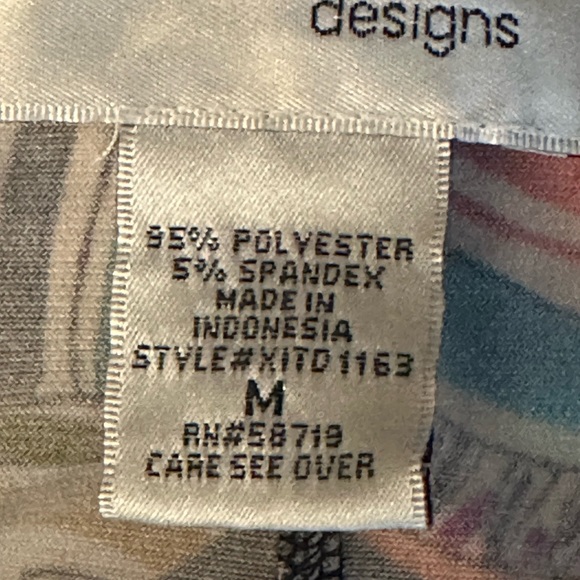 KATE & MALLORY Multicolor Front Knot V-Neck Sleeveless Long Maxi Dress Sz M - Picture 10 of 10